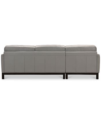 Furniture - Virtron 2-Pc. Leather Chaise Sectional Sofa