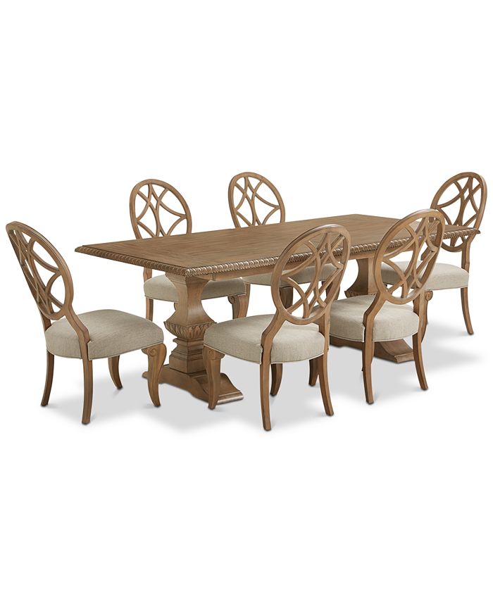 Furniture Trisha Yearwood Jasper County Stately Brown Rectangular