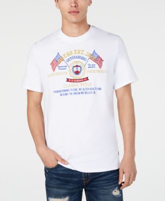 GUESS - Men's Embroidered Logo Graphic T-Shirt