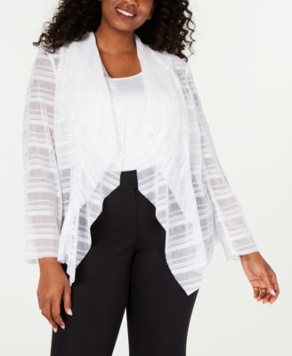 plus size waterfall jacket