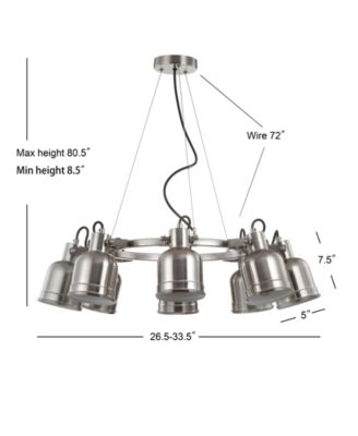 Liam 26.5" 8-Light LED Pendant Chandelier