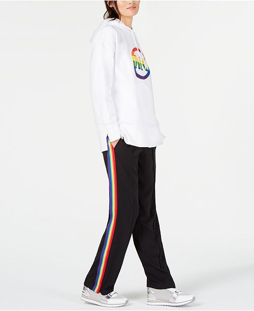 Michael Kors Rainbow Logo Hoodie & Reviews - Tops - Women - Macy's
