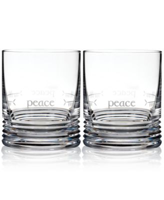 Waterford - Ogham Peace Double Old-Fashioned Glasses, Set of 2