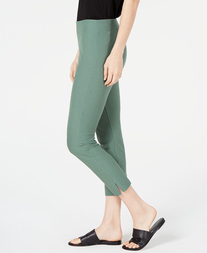 Eileen Fisher Slim Washable Crepe Cropped Pants, Regular and Petite ...
