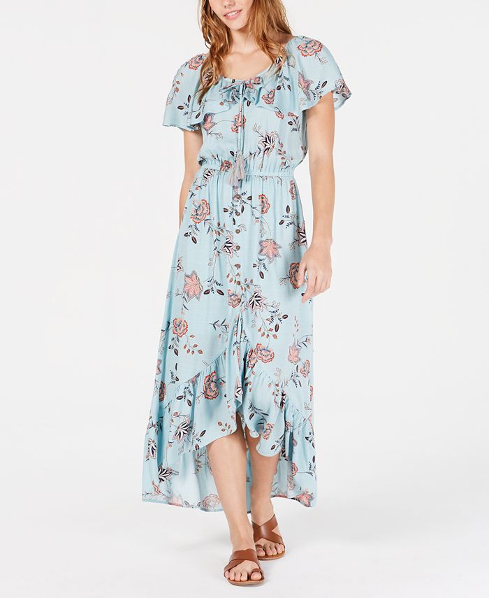 American Rag Juniors Printed High Low Maxi Dress Created for
