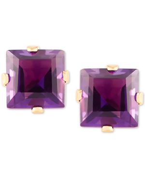image of Amethyst (3/4 ct. t.w.) Stud Earrings in 14k Gold