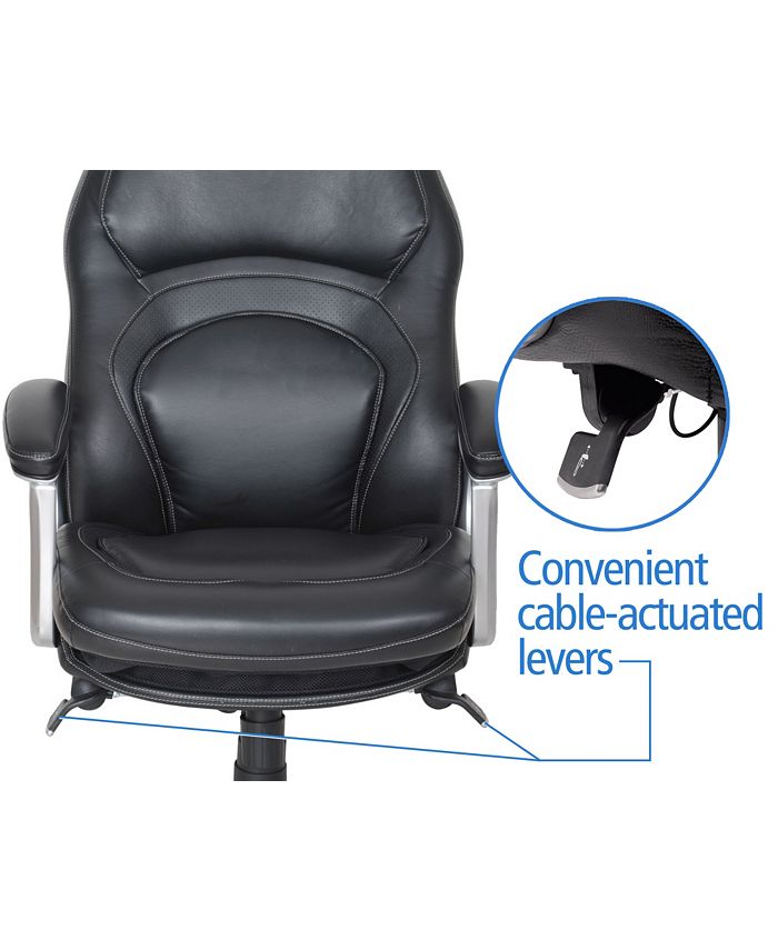Serta Wellness Executive Leather Office Chair Macy's