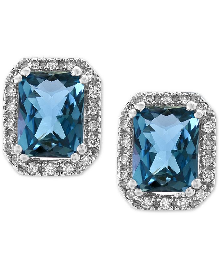 EFFY Collection EFFY® London Blue Topaz (3-5/8 ct. t.w.) & Diamond (1/6 ...