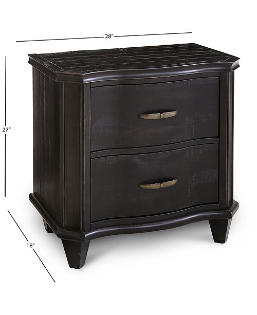 Furniture Closeout! Philip USB Nightstand, Created for Macy&#39;s & Reviews - Furniture - Macy&#39;s