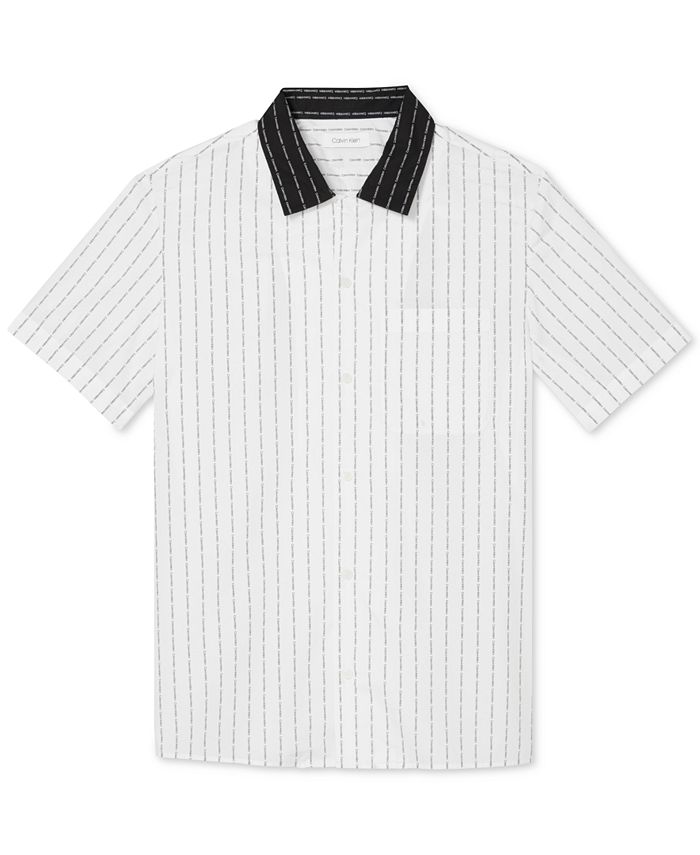 Calvin Klein Men's Pinstripe Shirt & Reviews - Casual Button-Down ...