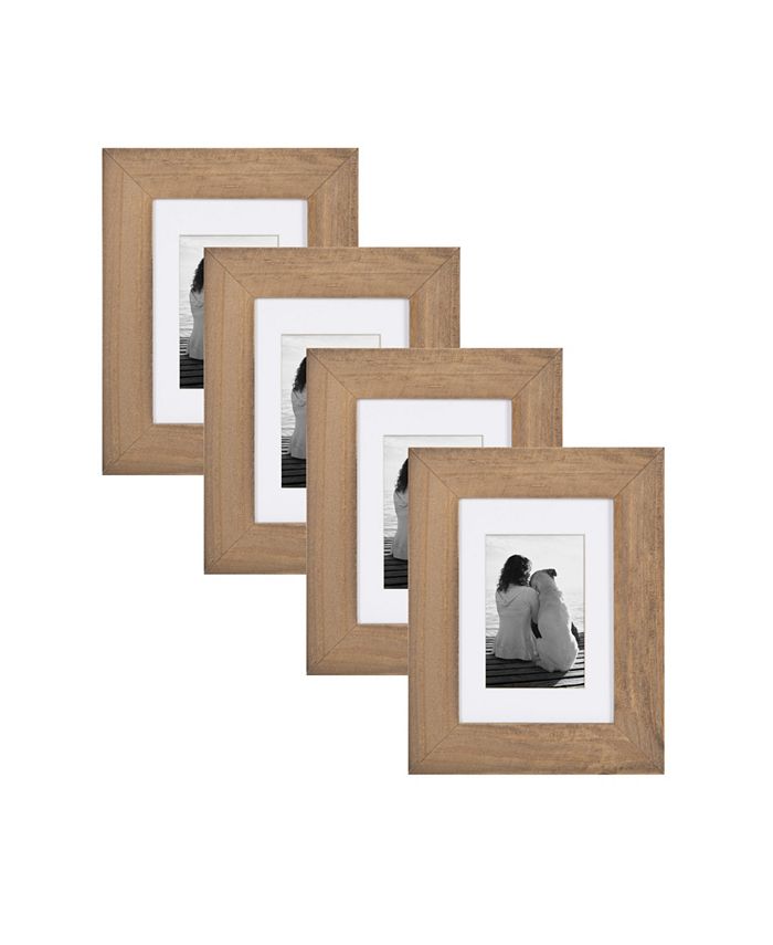 DesignOvation Museum Wood Picture Frame, Set of 4 Macy's