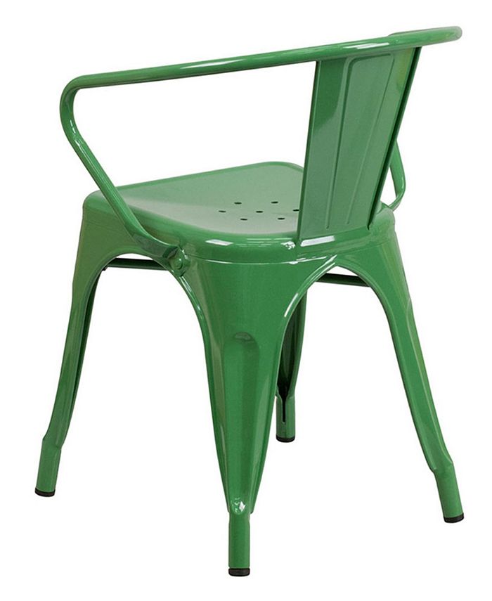 Offex Metal IndoorOutdoor Chair with Arms Macy's