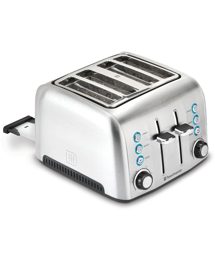 Toastmaster 4Slice Wide Slot Stainless Steel Toaster Macy's