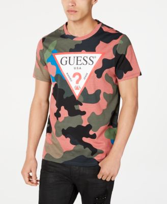 guess camo t shirt