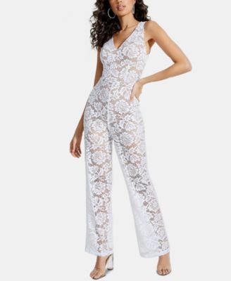 macys guess jumpsuit