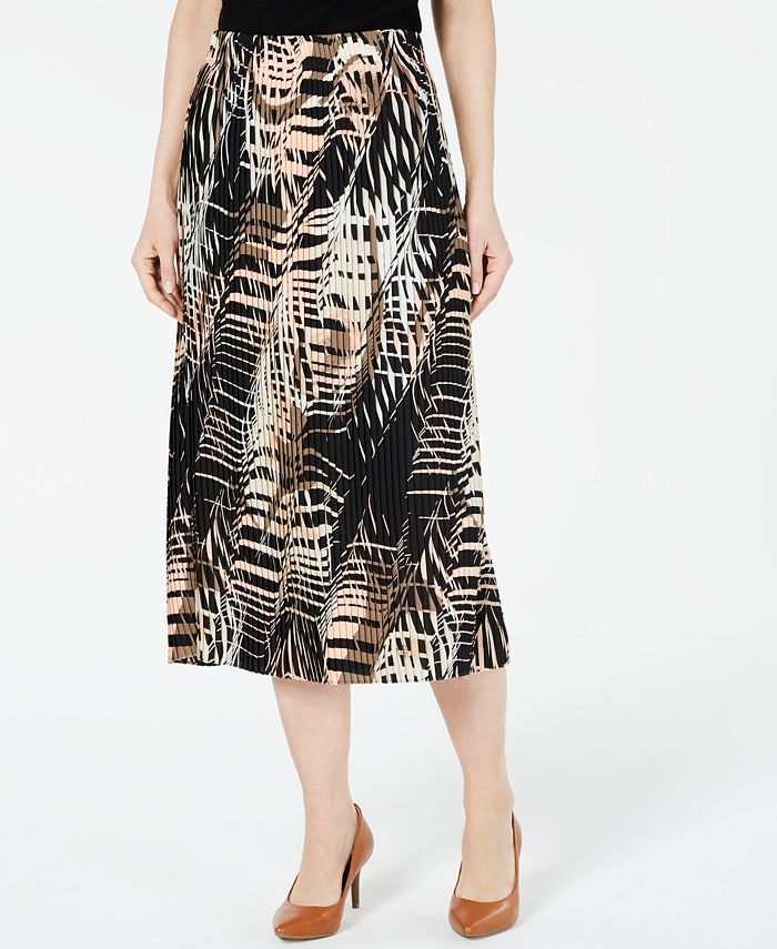 Alfani Pleated Midi Skirt, Created for Macy's - Macy's