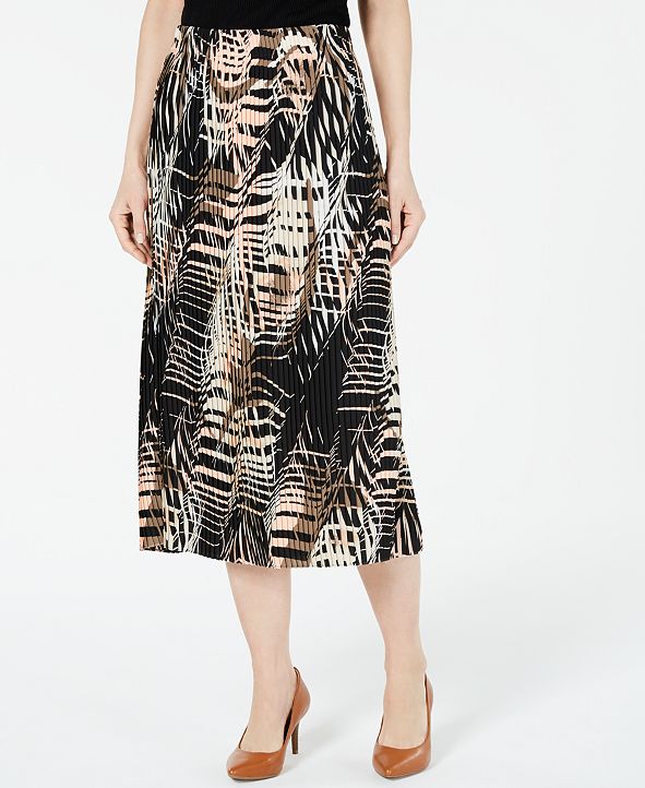 Alfani Pleated Midi Skirt, Created for Macy's & Reviews - Skirts ...