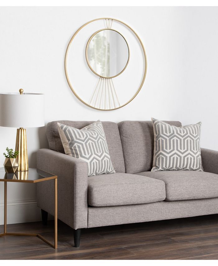 Kate and Laurel Romula Metal Wall Mirror - Macy's