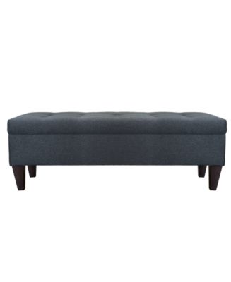 MJL Furniture Designs Brooke Button Tufted Upholstered Storage Ottoman ...