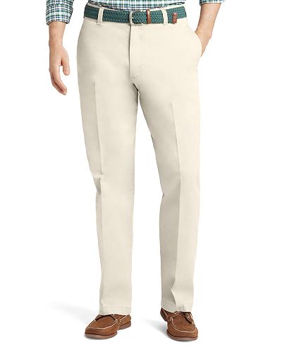 IZOD Saltwater Classic-Fit Flat Front Chino Pants