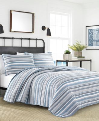 Nautica - Jettison Grey Quilt Set, Full/Queen