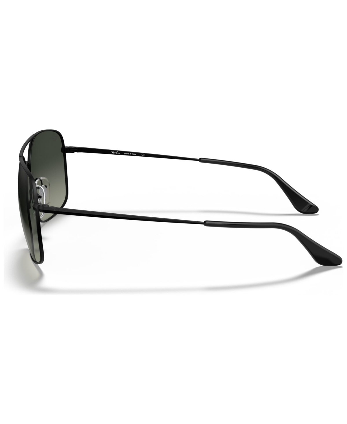 Shop Ray Ban Sunglasses, Rb3611 60 In Matte Black,grey Gradient Dark Grey
