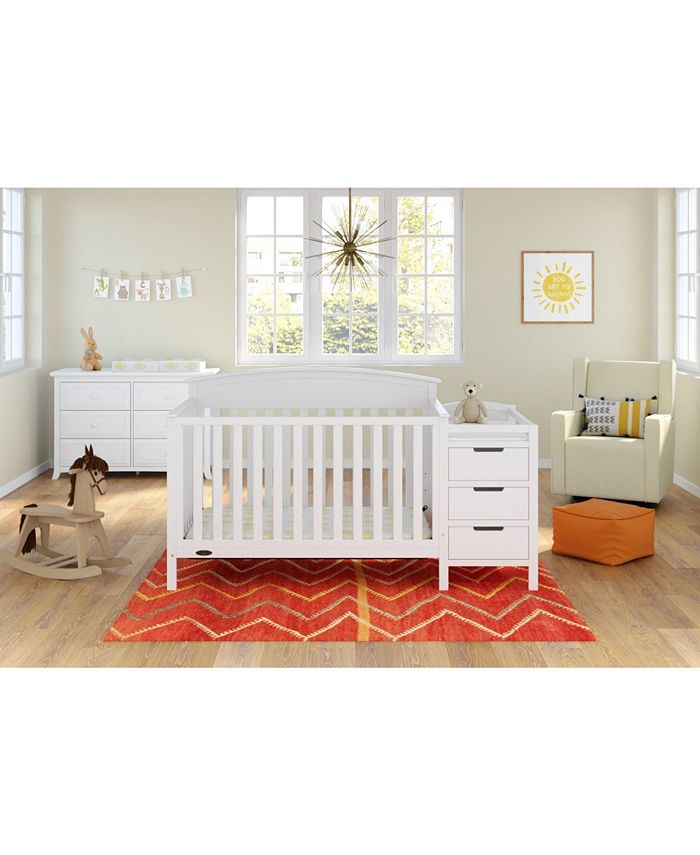 Storkcraft Graco Benton 5 in 1 Convertible Crib and Changer Macy's