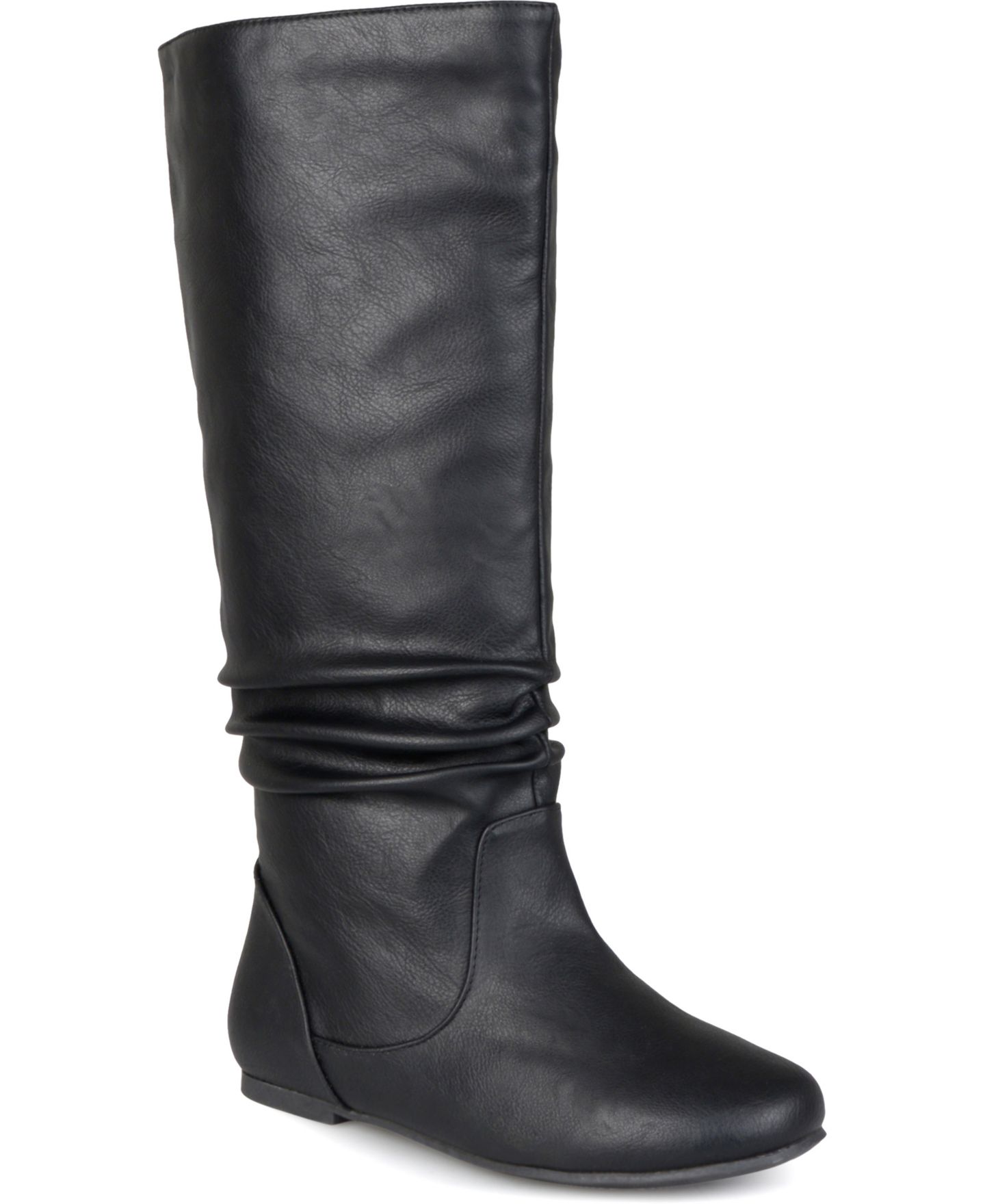 Женские ботинки Journee Collection Jayne Slouchy Knee High Boots, Regular, Wide Calf, & Extra Wide Calf, цвет: Чёрный — фото 1