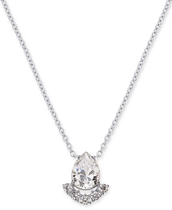 Eliot Danori Teardrop Crystal Cluster Pendant Necklace, 16" + 1