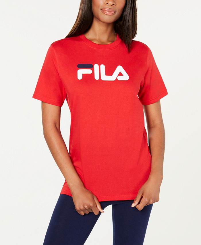 Fila Eagle Cotton Logo T-Shirt & Reviews - Tops - Women - Macy's