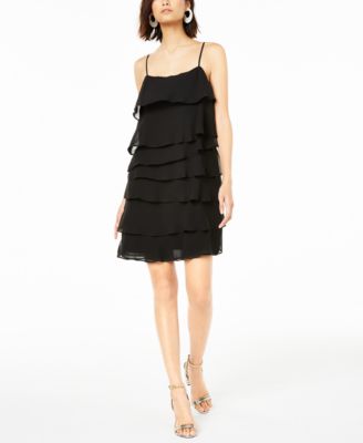 macys ruffle dress