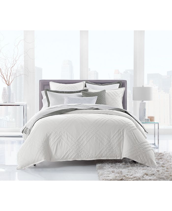 Hotel Collection CLOSEOUT! Locked Geo Full/Queen Comforter, Created for