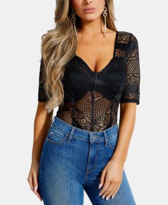 macys guess bodysuit