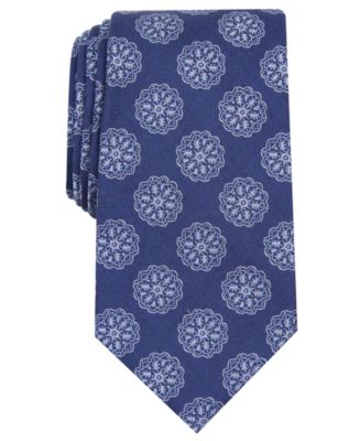 Tasso Elba Mens Medallion Tie Blue Size Regular main image 0