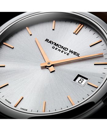 Raymond Weil - Men's Swiss Toccata Brown Leather Strap Watch 39mm