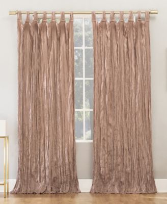 Odelia Distressed Velvet Tab Top Curtain Collection