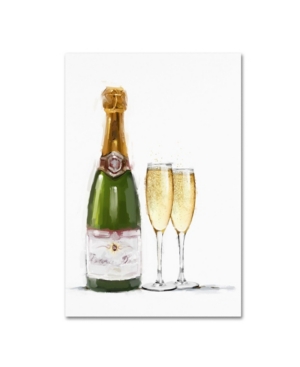 Trademark Global The Macneil Studio 'champagne Bottle And Glasses' Canvas Art In Multi