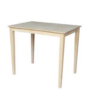 International Concepts Solid Wood Top Table