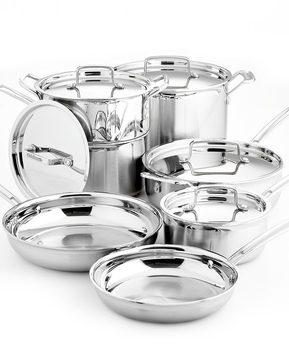 Cuisinart Multiclad Pro TriPly Stainless Steel 12 Piece Cookware Set