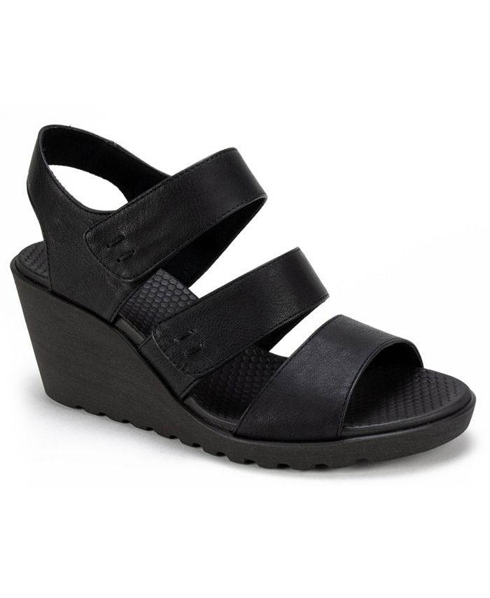 Cliffs by White Mountain Erin Strappy Wedge Sandals - Macy's