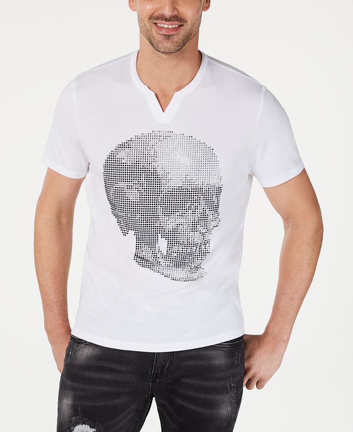 INC International Concepts INC Men's Split Neck Skull T-Shirt, Created ...