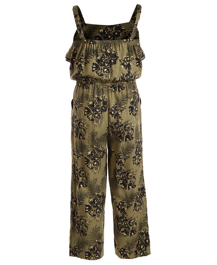 Epic Threads Big Girls Floral-Print Jumpsuit, Created for Macy's - Macy's