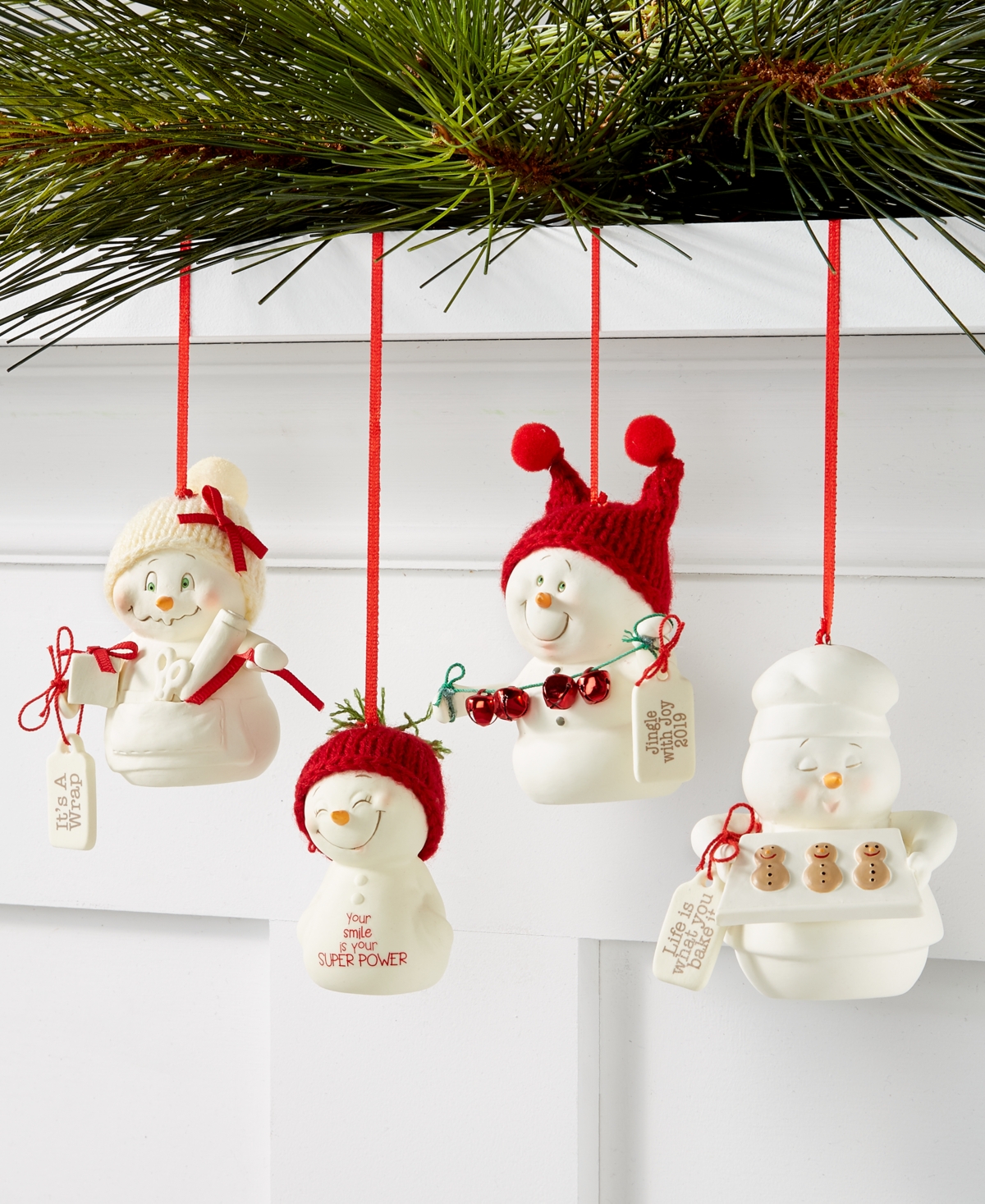 Department Five Let's Build A Snowman Figurine In White