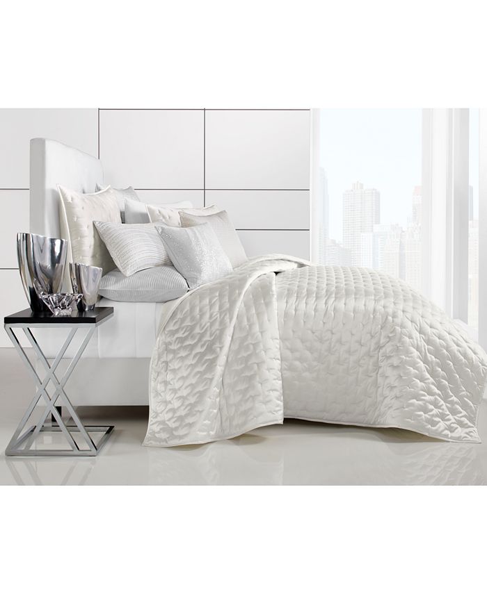 Hotel Collection CLOSEOUT! Moire 94" x 96" Full/Queen Coverlet, Created