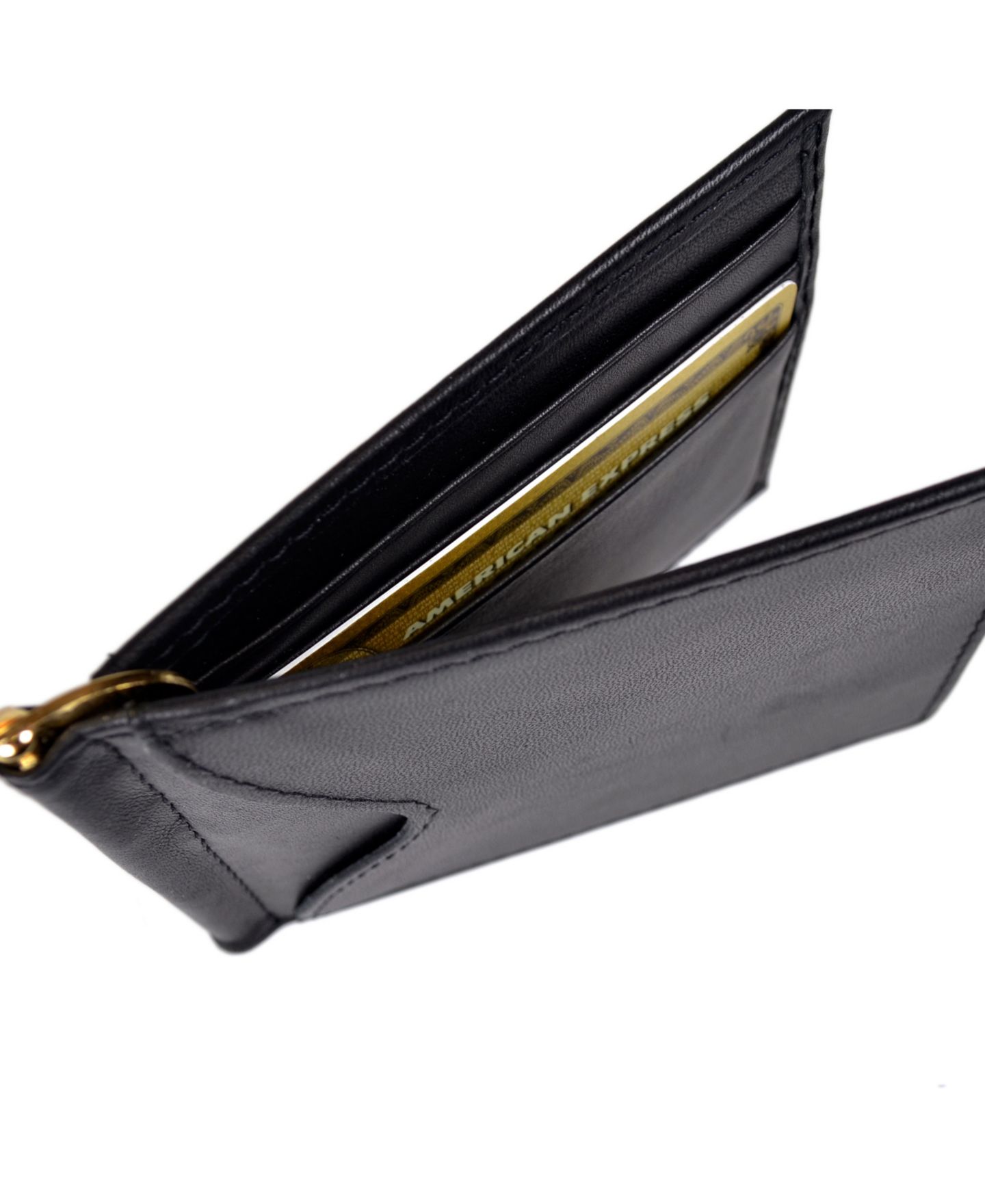 Мужской кошелёк ROYCE New York RFID Blocking Money Clip Wallet, цвет: Чёрный — фото 3