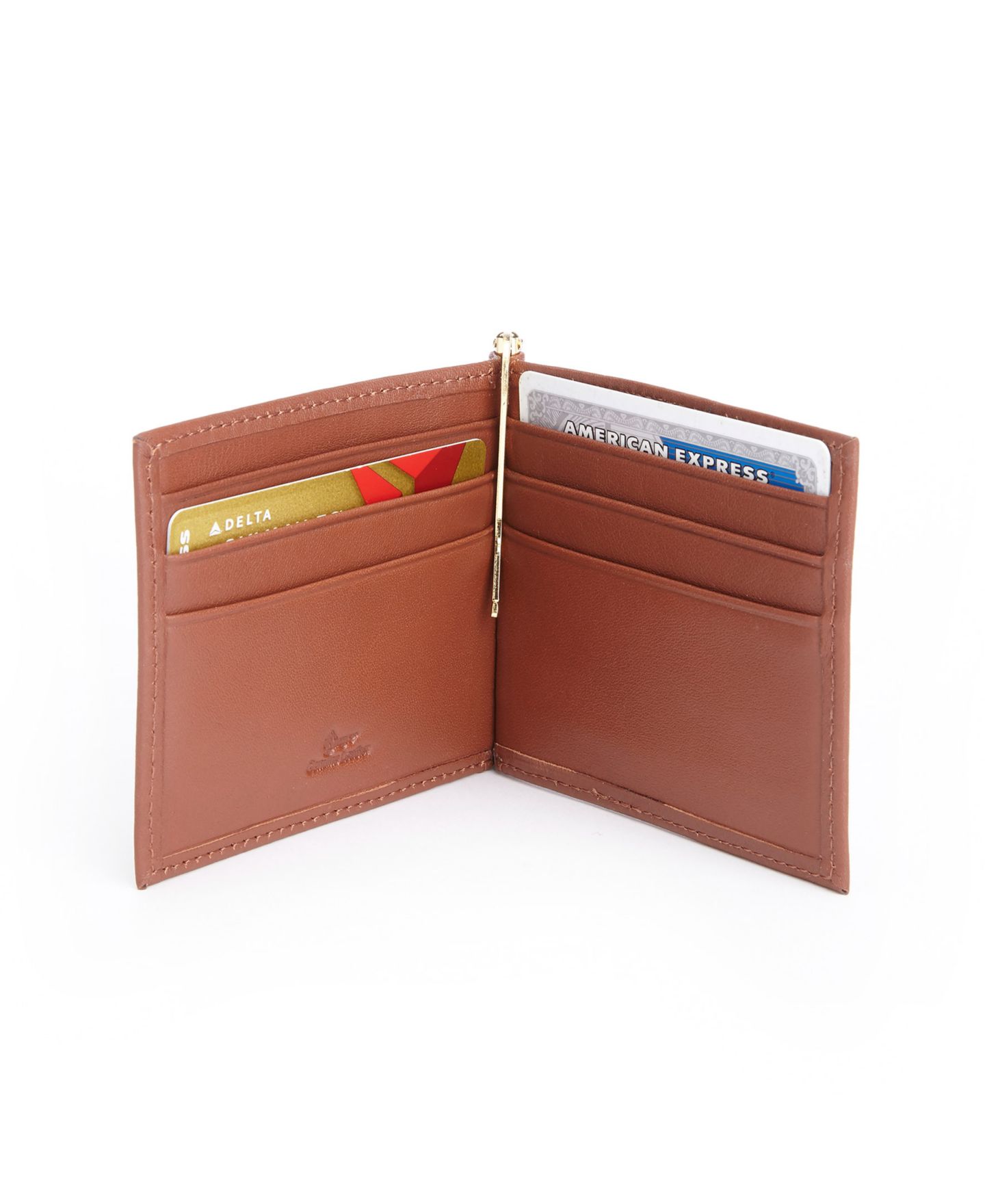 Мужской кошелёк ROYCE New York RFID Blocking Money Clip Wallet, цвет: Чёрный — фото 4