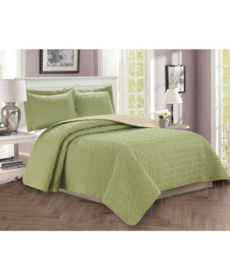 Luxury Majestic 3-Pc. Quilted Coverlet Set, Full/Queen