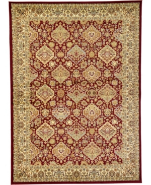 Bridgeport Home Passage Psg7 Red 7' x 10' Area Rug