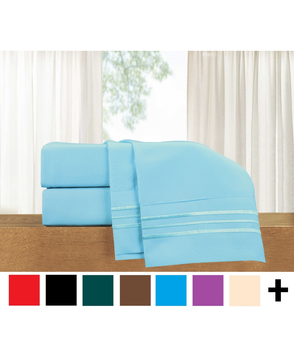 Elegant Comfort Luxury Soft Solid -Pc. Sheet Set