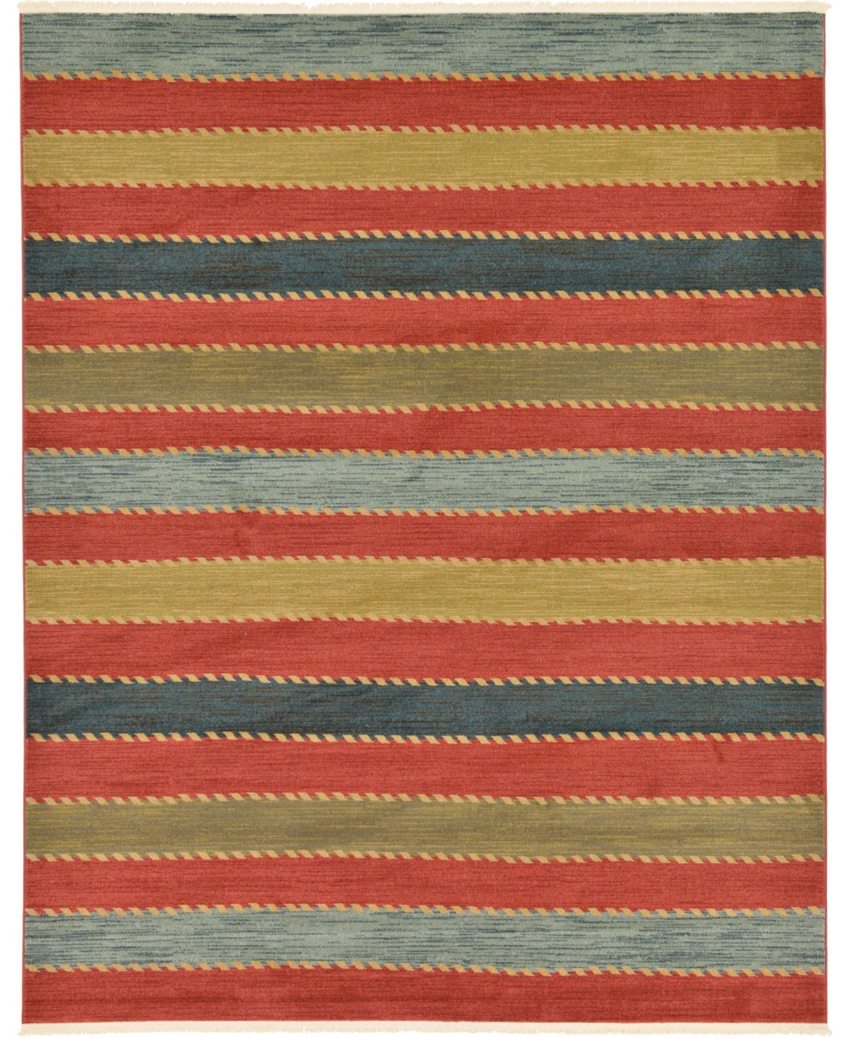 Bayshore Home Ojas Oja1 8' x 10' Area Rug - Red